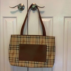 Authentic Burberry Tote- Plaid